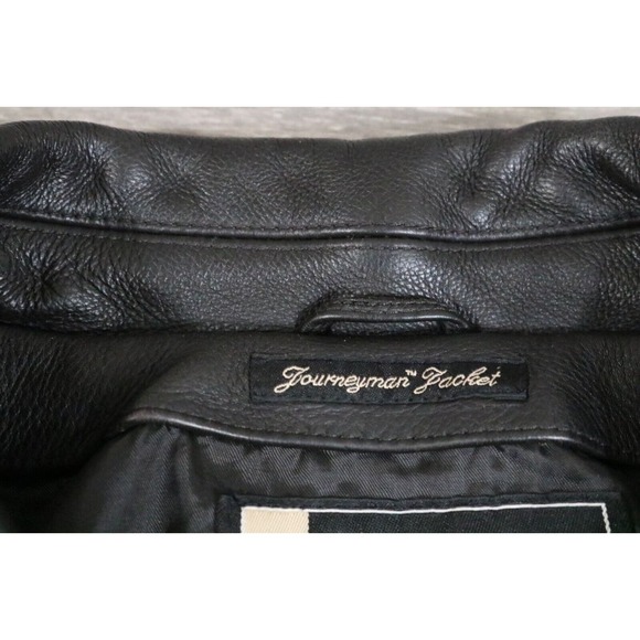 Eddie Bauer MEN'S Leather Legend Journeyman Bomber Jacket Size Large - Picture 6 of 8